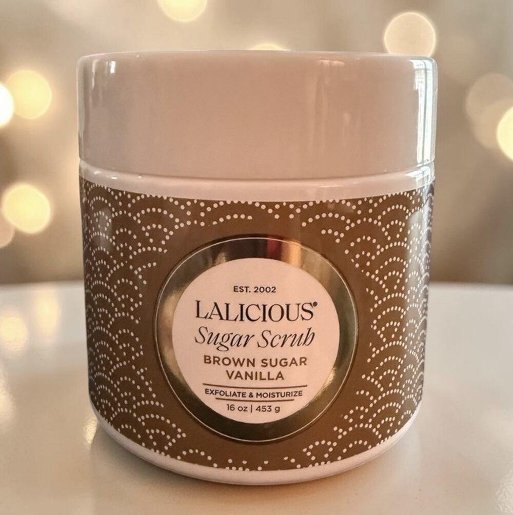 LALICIOUS Brown Sugar Vanilla Scrub 16 oz / 453 g NEW/SEALED